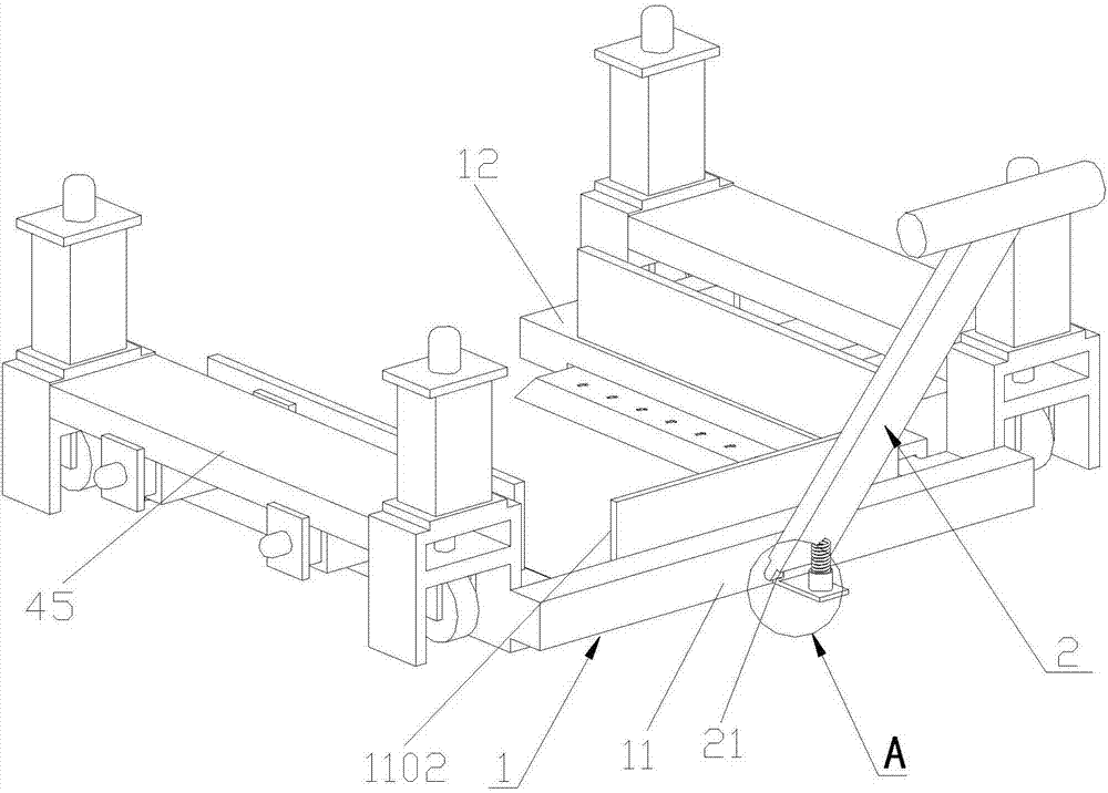 Movable transferring mechanism for generating sets and work method of movable transferring mechanism