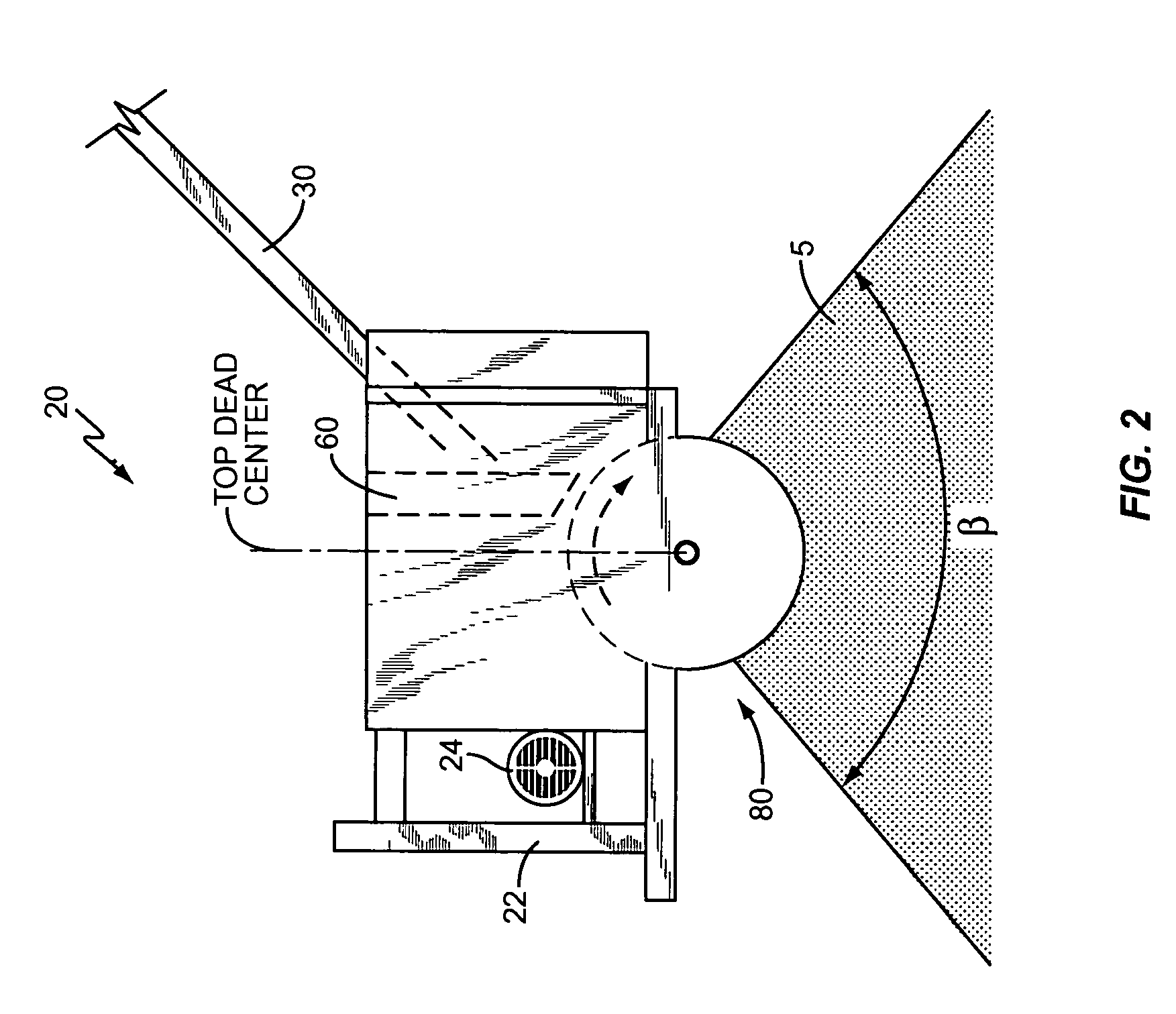 Wood chip flinger and method of densely packing wood chips with large angle output