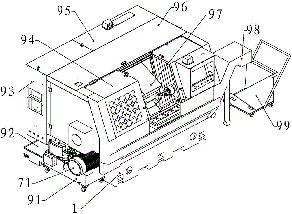 Machine tool with spindle tool holder