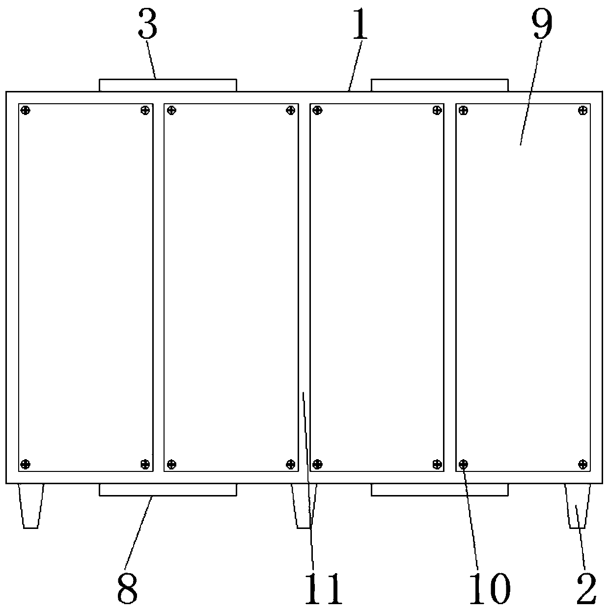 Array cabinet with positioning protection function for super computer