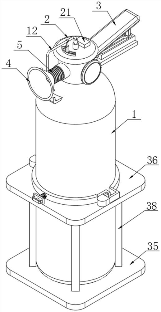 An insulated temperature-sensitive self-starting self-spraying intelligent fire extinguisher