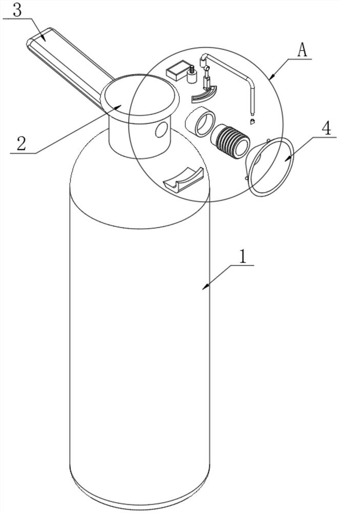 An insulated temperature-sensitive self-starting self-spraying intelligent fire extinguisher