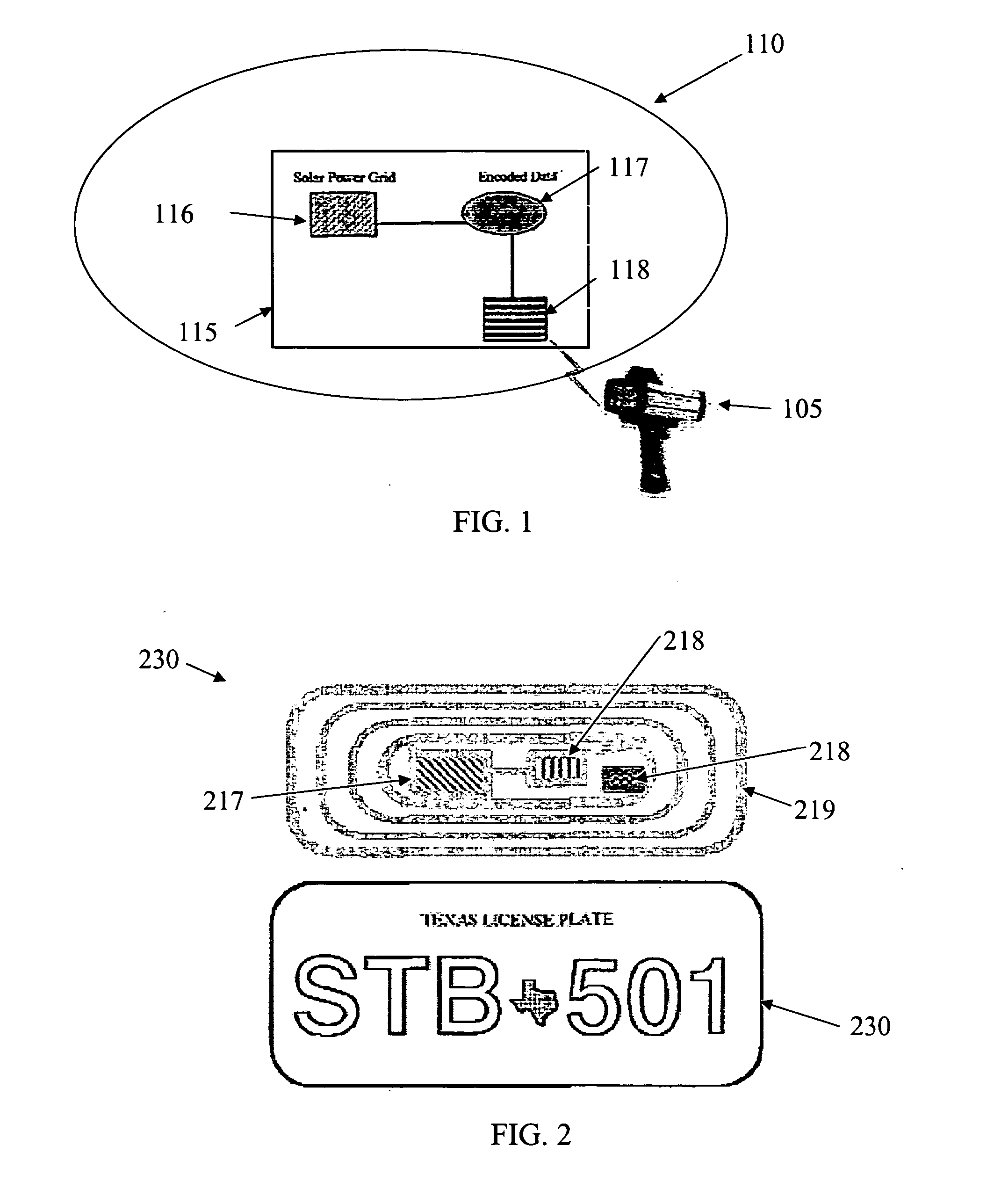 Systems and methods for wirelessly determining vehicle identification, registration, compliance status and location