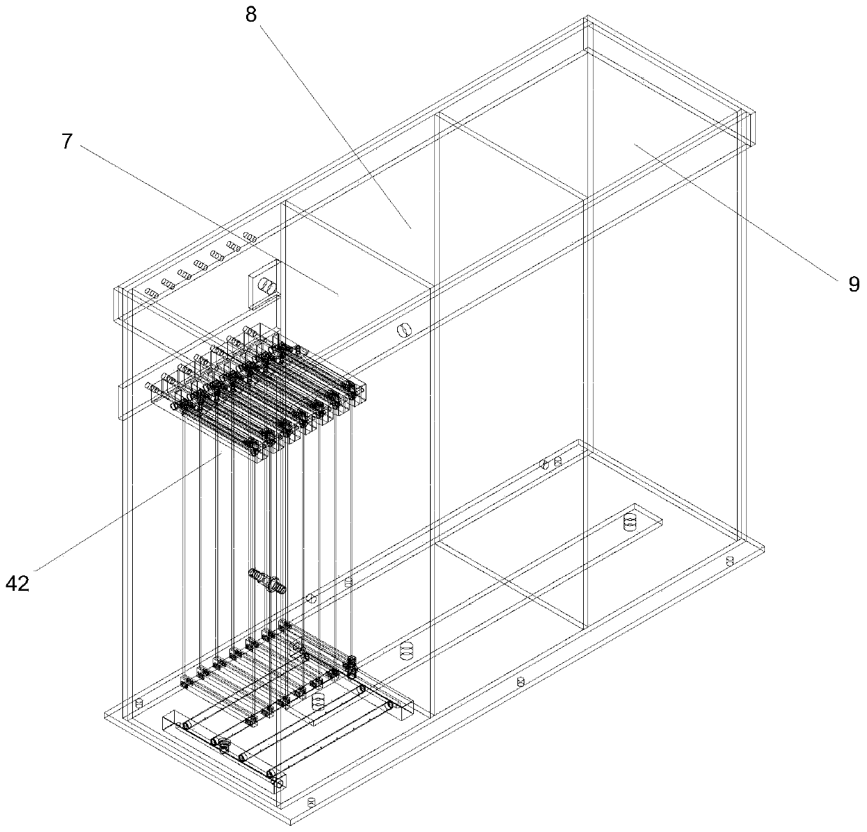 Plate ceramic membrane filtration performance testing device and testing method