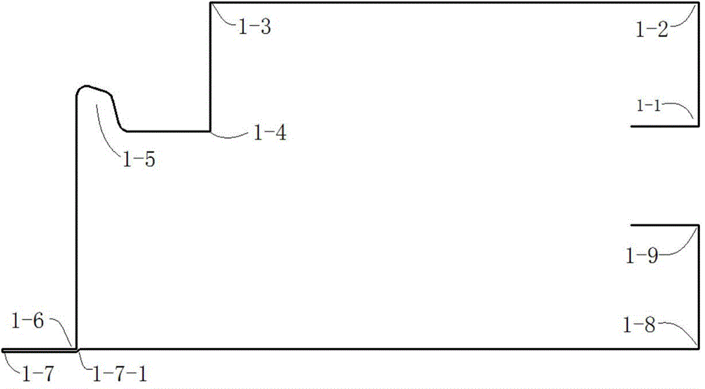 Door frame, door frame bending die and bending method