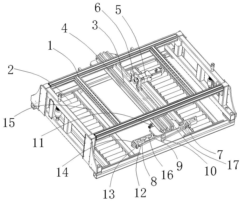 Shifting fork type battery transfer system