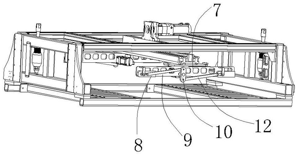 Shifting fork type battery transfer system