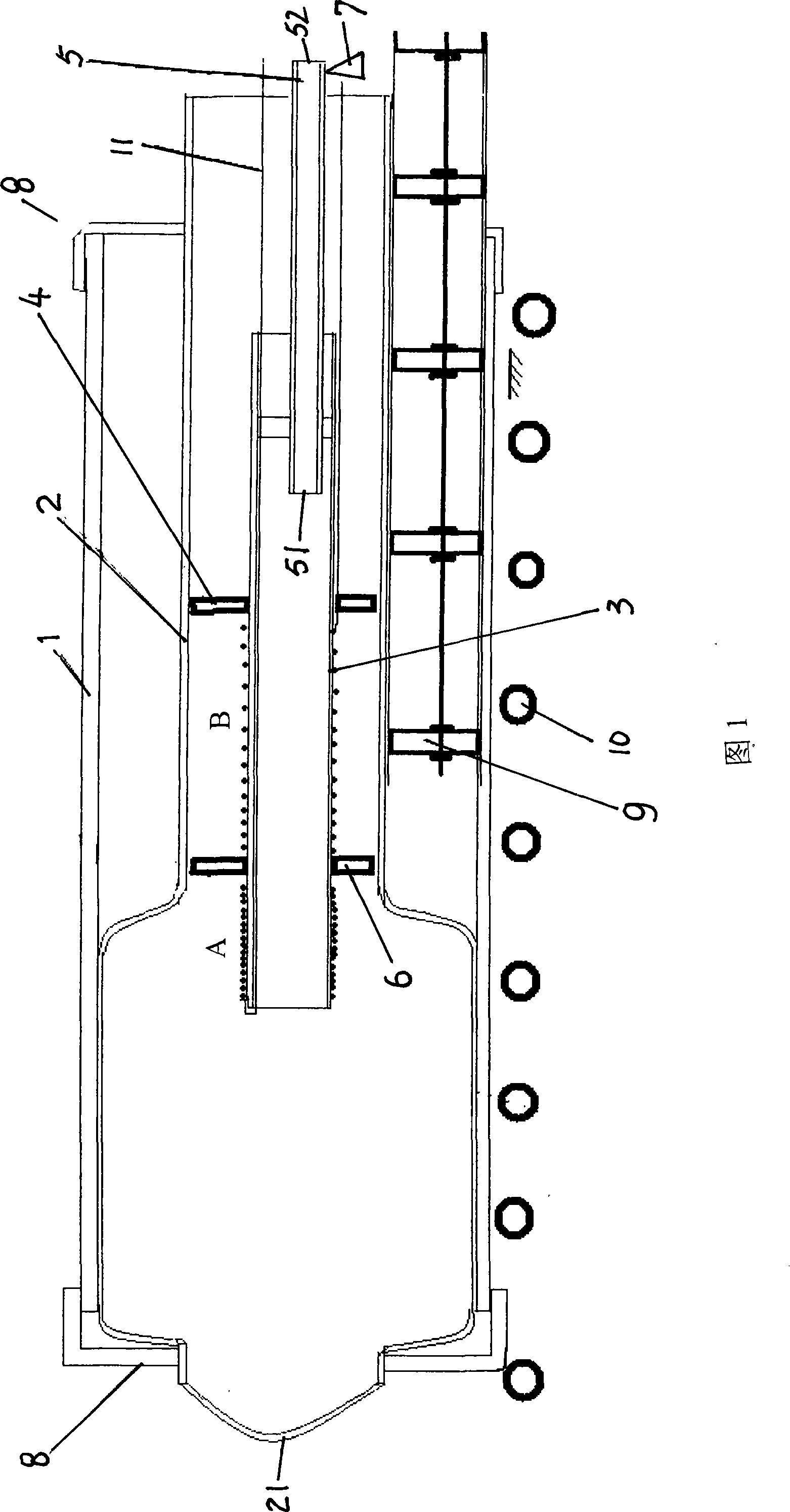 Method for inner-lining glass for steel tube