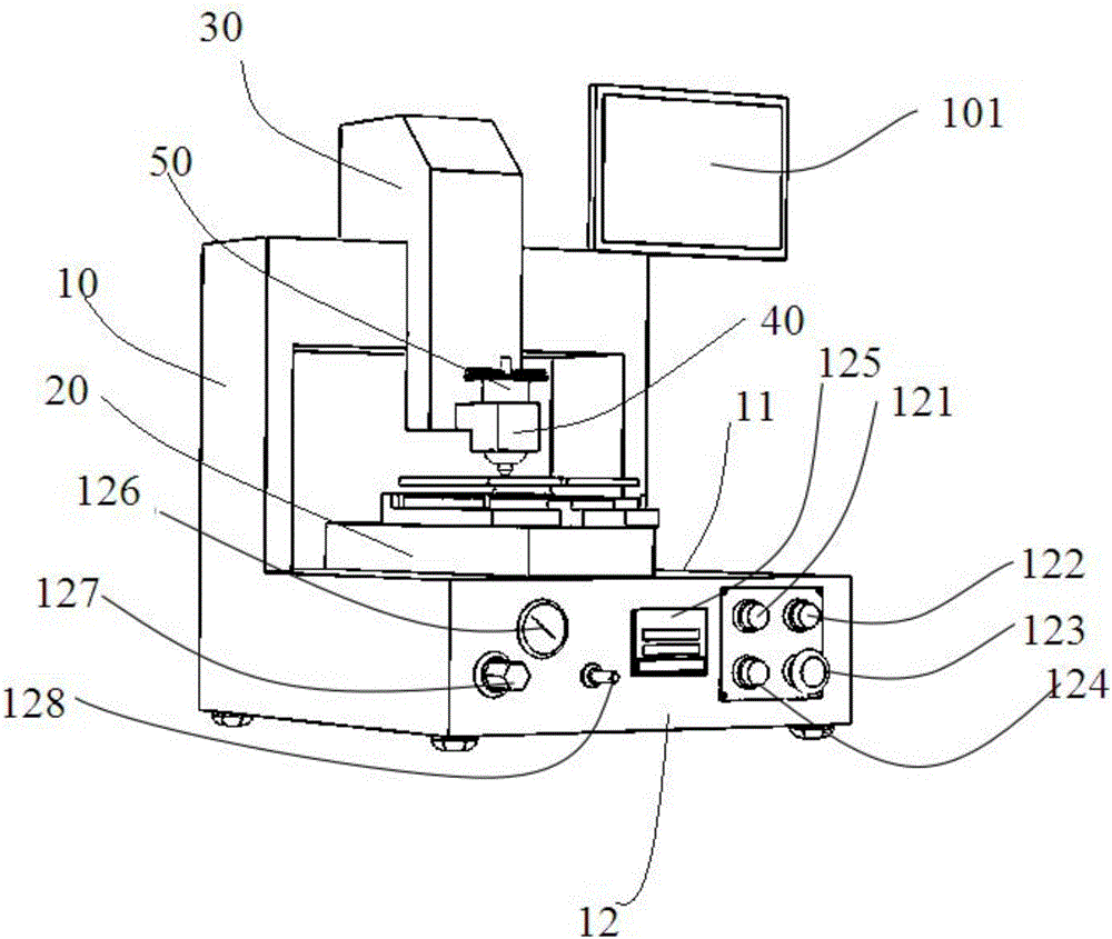 Insertion core automatic glue injector of optical fiber movable connector and glue injection method thereof
