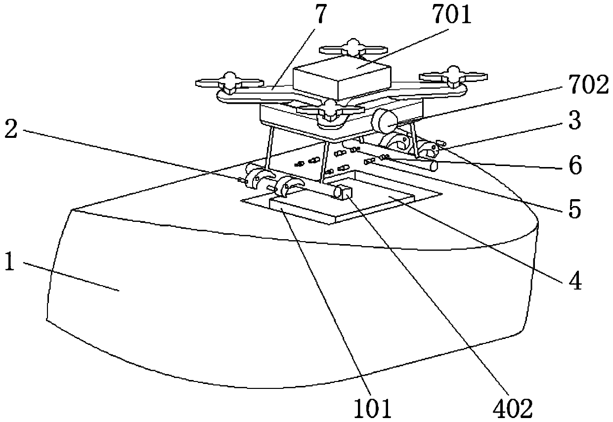 Sea surface search and rescue equipment based on unmanned aerial vehicle technology