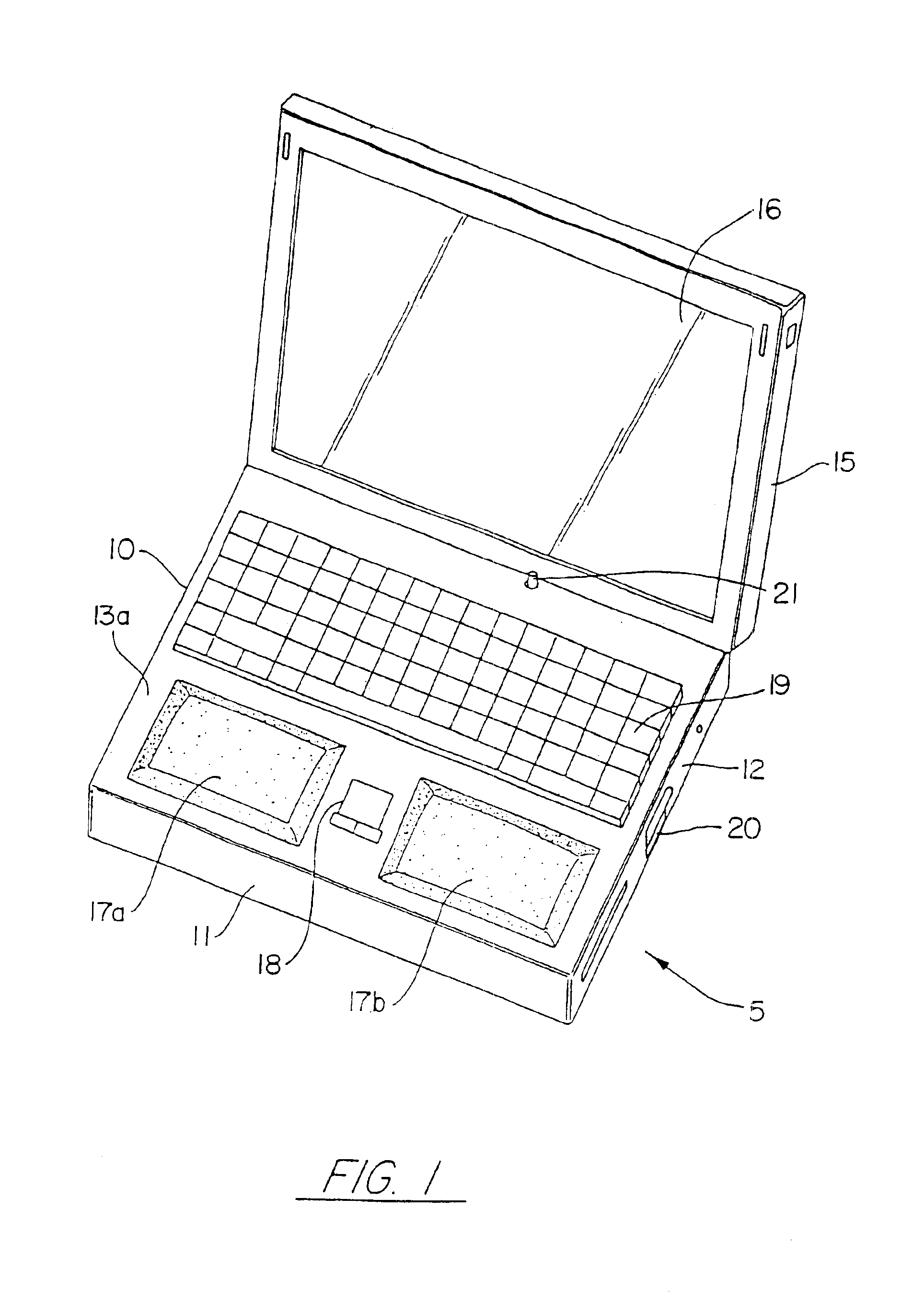 Notebook computer with wrist support