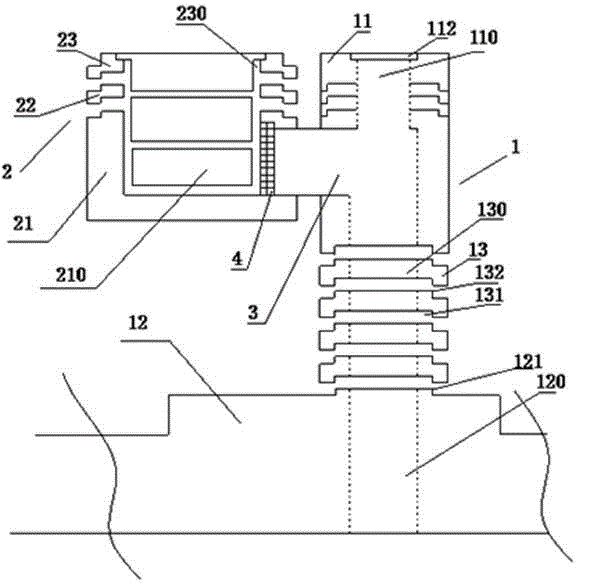 Building block type inspection well device