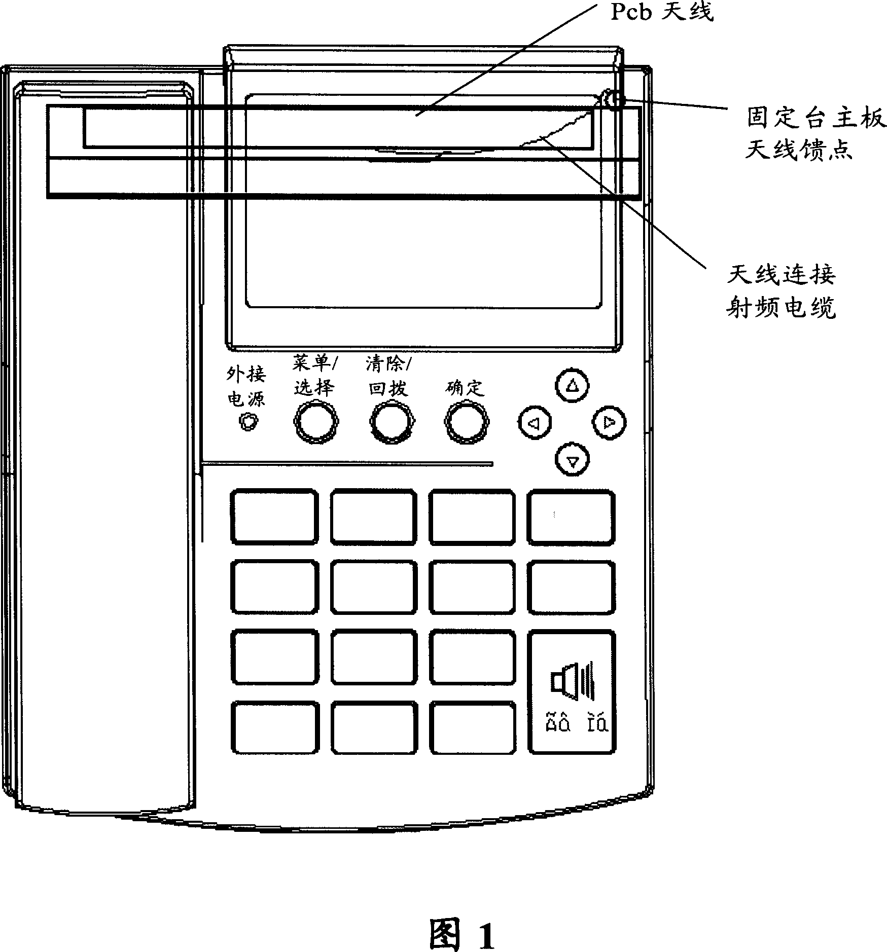 Built-in antenna and radio fixed station