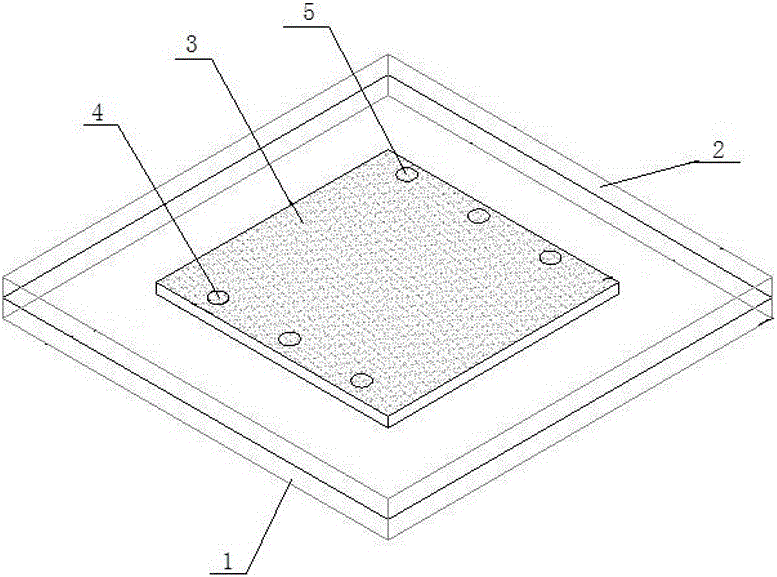 A visual sandblasting model for oil displacement experiments and its manufacturing method