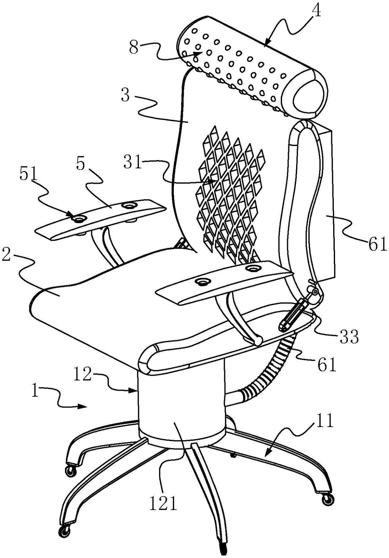 Multifunctional office seat