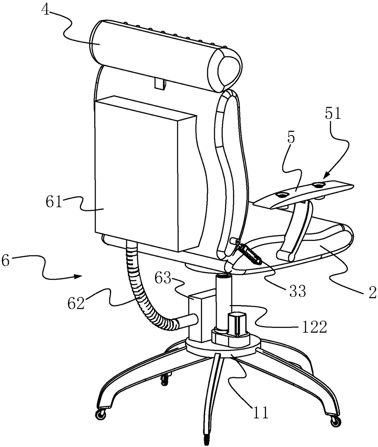 Multifunctional office seat