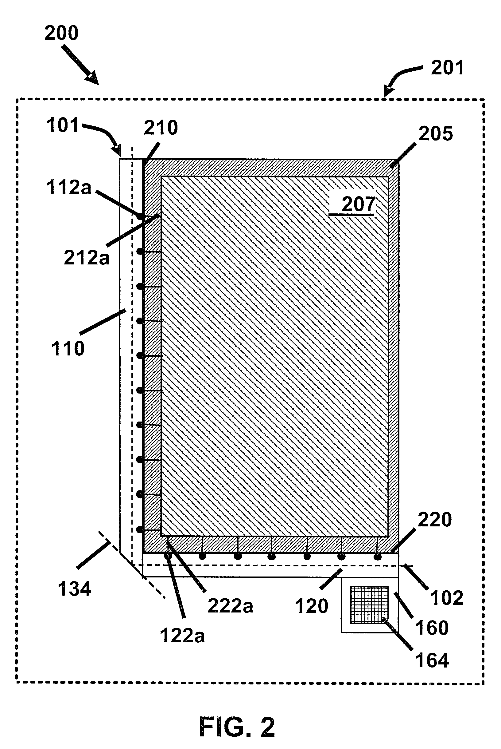 Flexible circuit assembly for a capacitive-sensing device