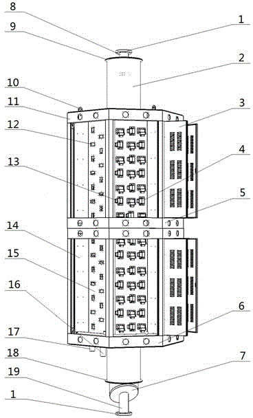 Large-power microwave vertical type reactor
