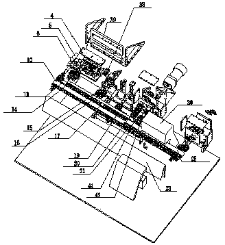 Flat cable automatic gluing machine