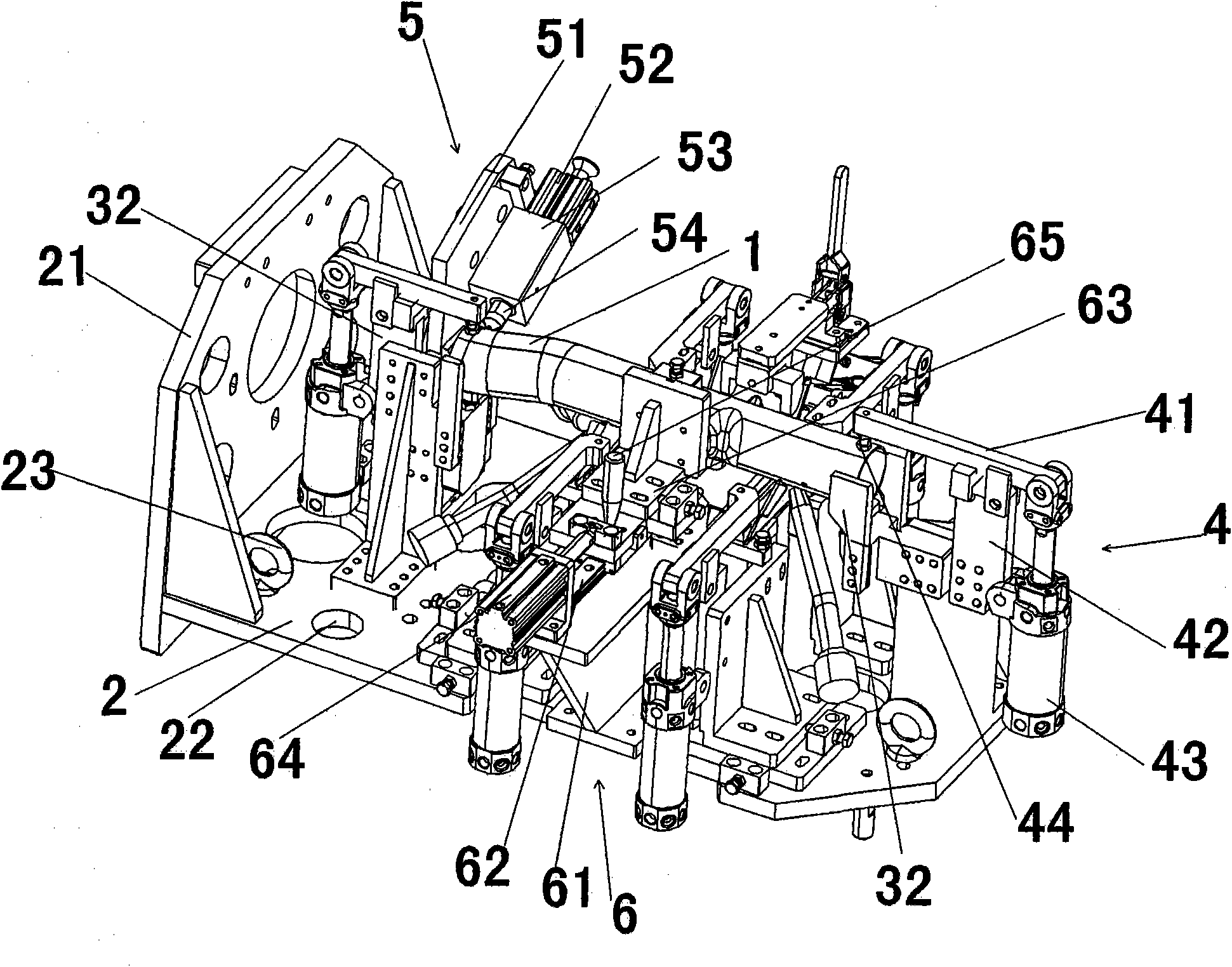 Clamp for manufacturing lower bracket of automobile redirector