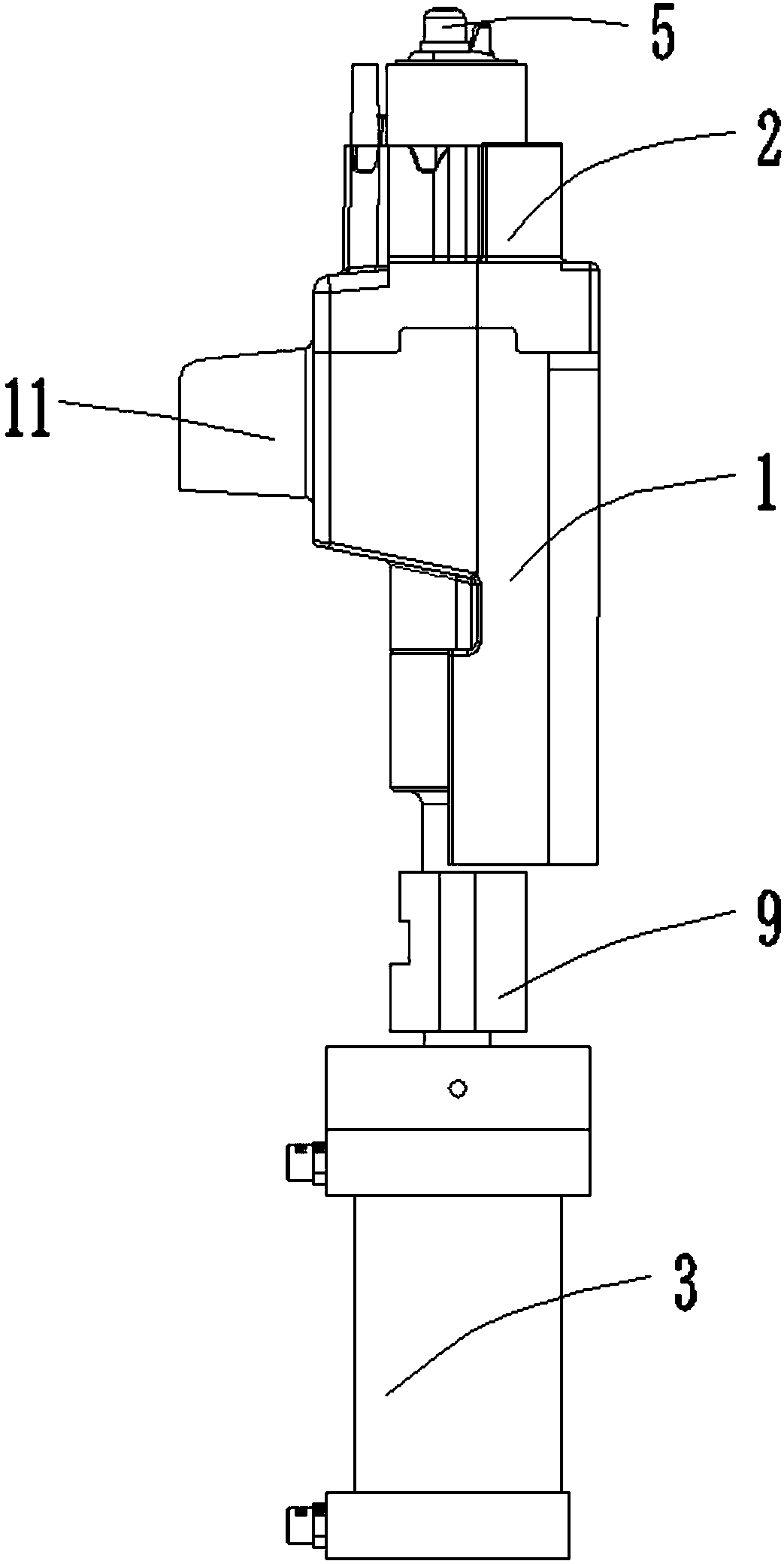 Fast clamping device for cylinder head and cylinder sleeve