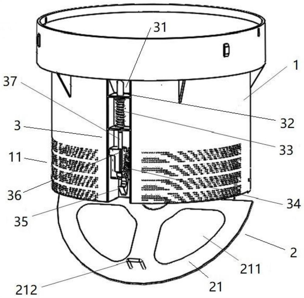 Bottom-opened medicine decocting net barrel