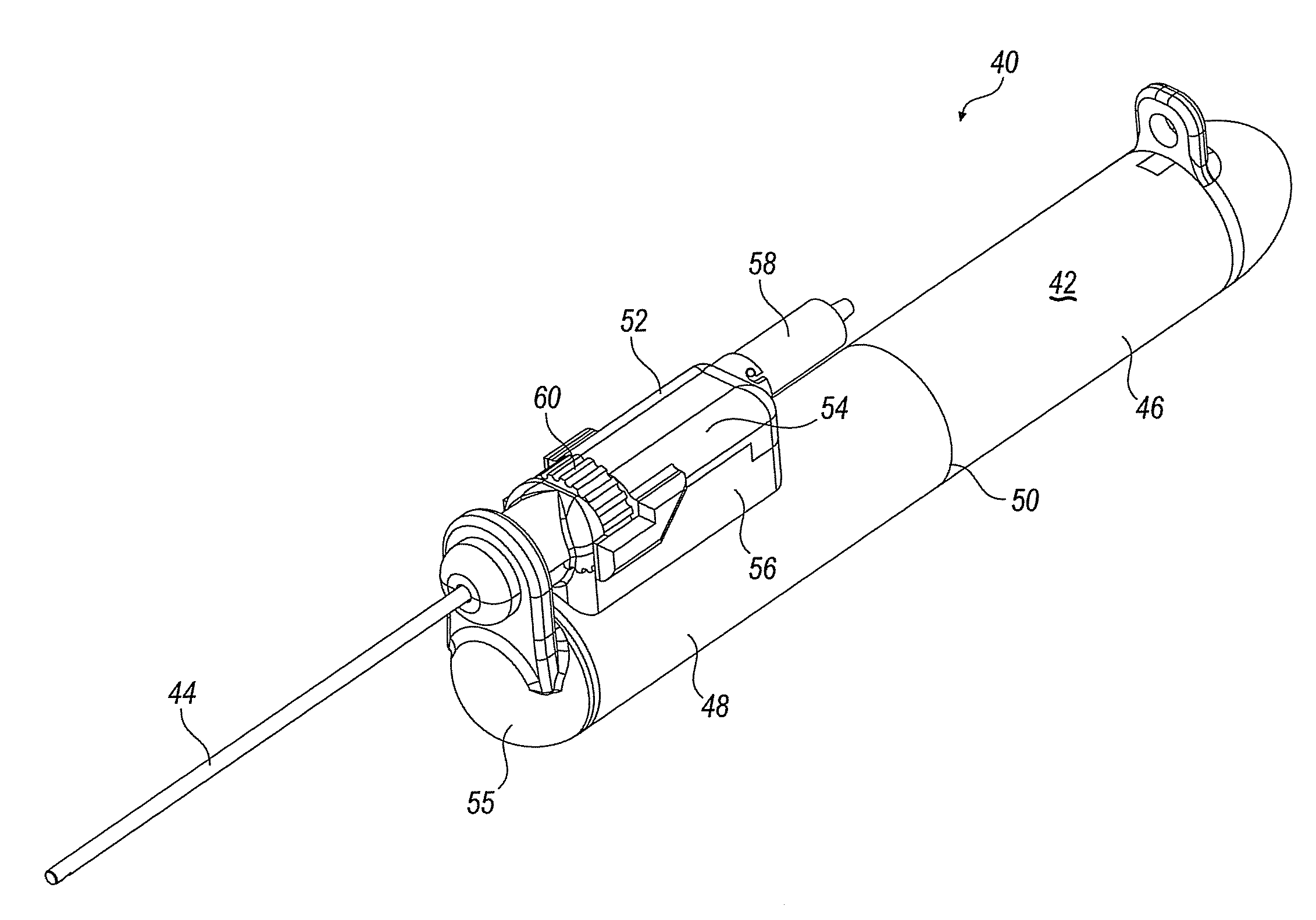 Positioning system for tissue removal device
