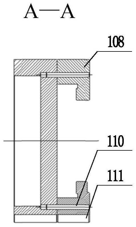 Sliding guide base structure of cam gear and signal panel press-fitting tooling