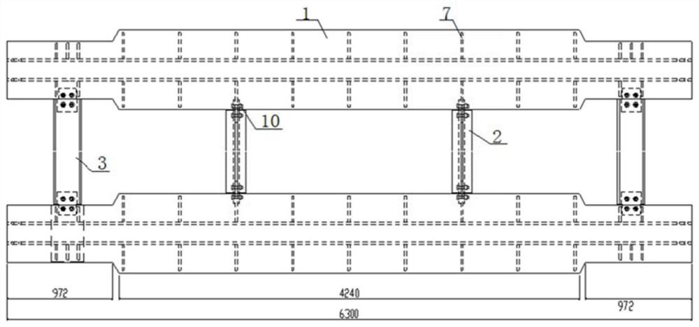 Temporary overhead device and method for high-speed railway ballastless track lines suitable for high-speed traffic