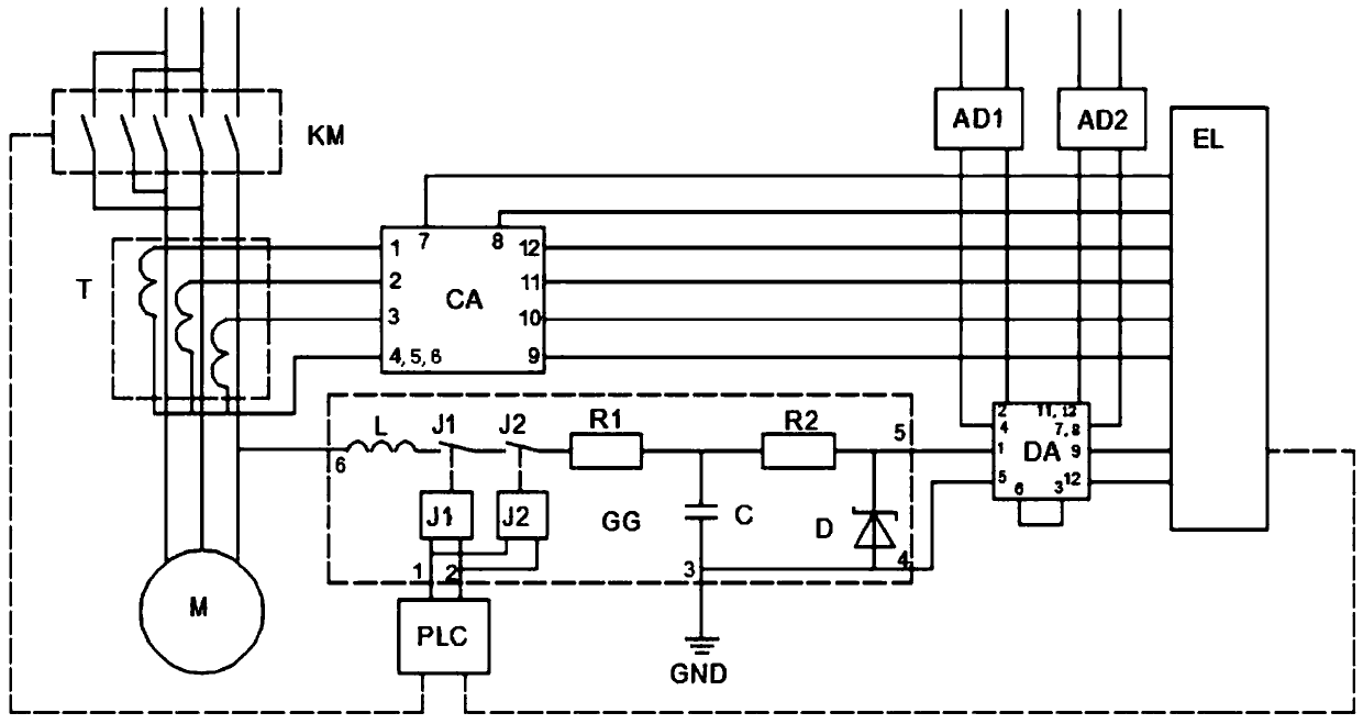 Mining RLC comprehensive high-voltage impedance electric leakage locking protection device