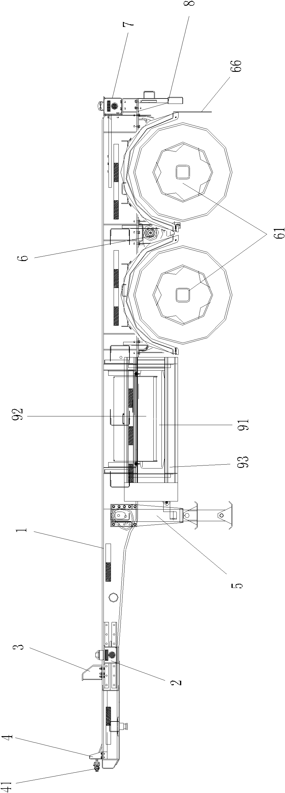 Framework vehicle and front end beam thereof