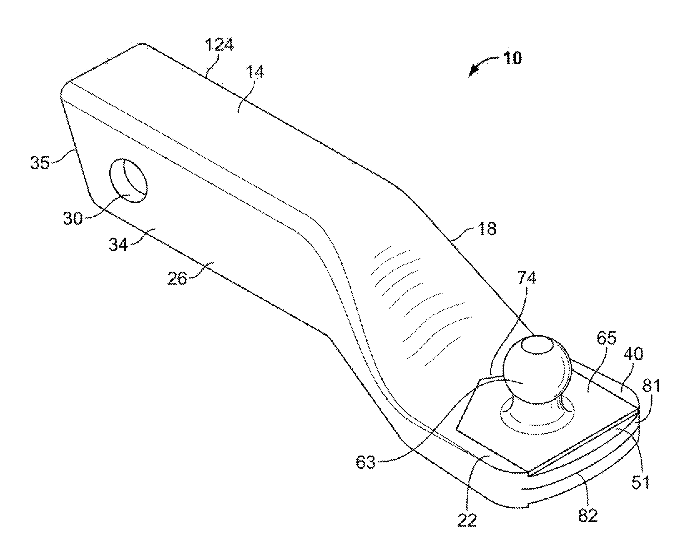 Hitch ball mount and method of forming the hitch ball mount