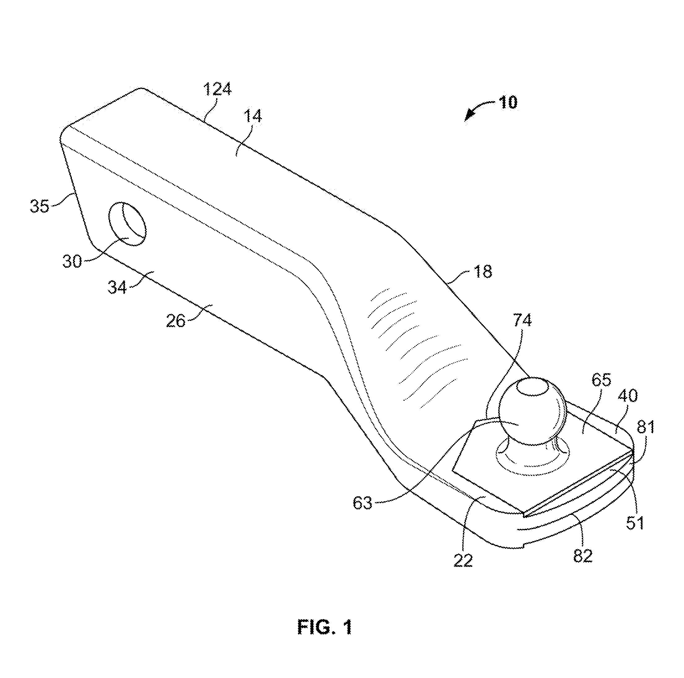 Hitch ball mount and method of forming the hitch ball mount