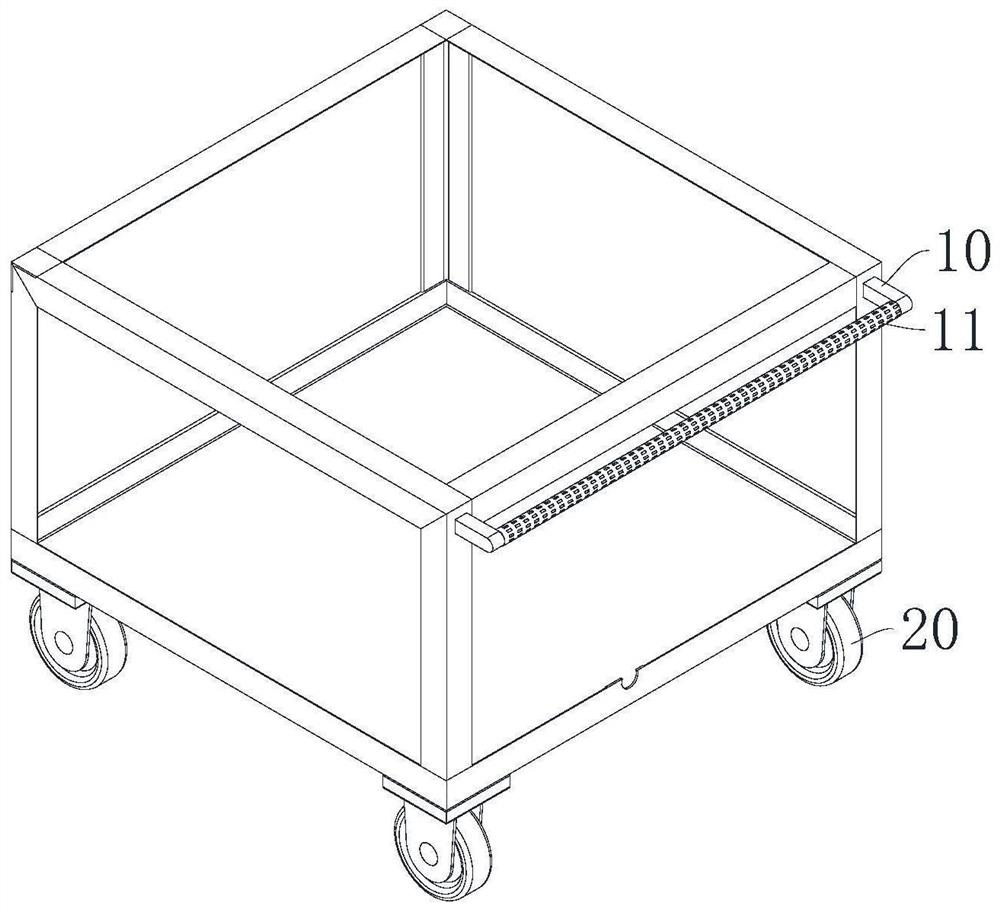 Auxiliary packaging mechanism for metal storage box of hazardous chemicals