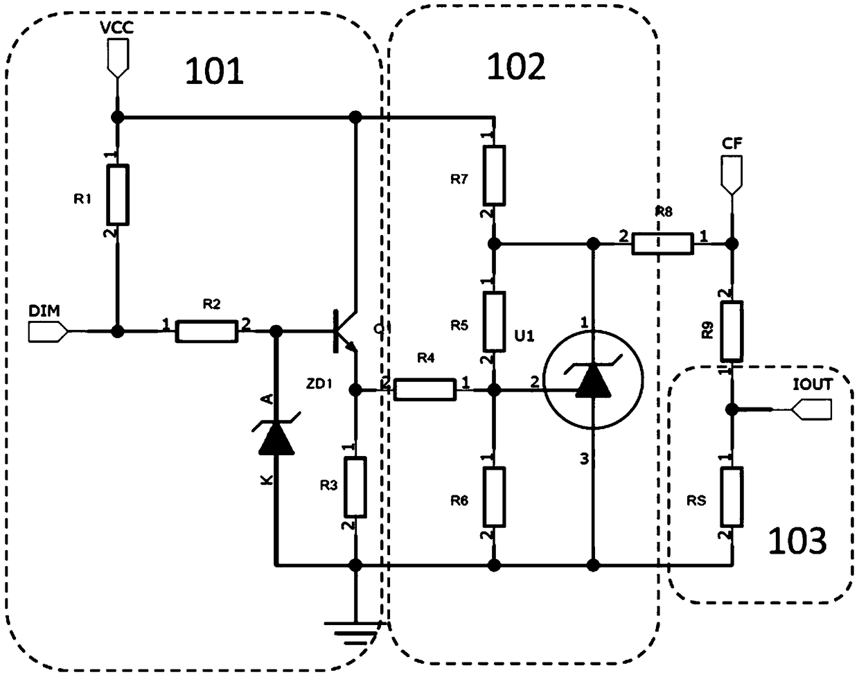 A dimming control device and its implementation method