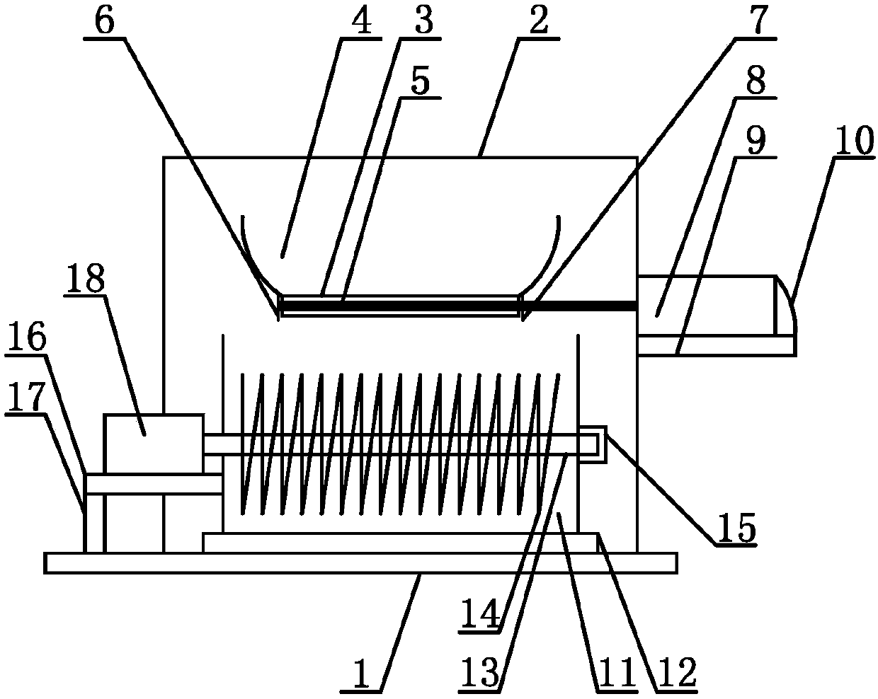 Polyamide resin feeding device