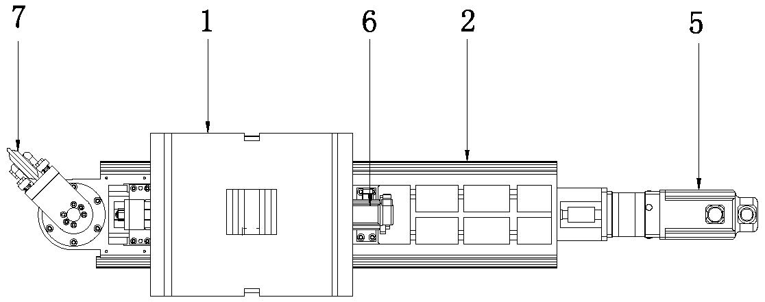 Rotating cutter wheel control structure of rod rolling machine of wheel hub