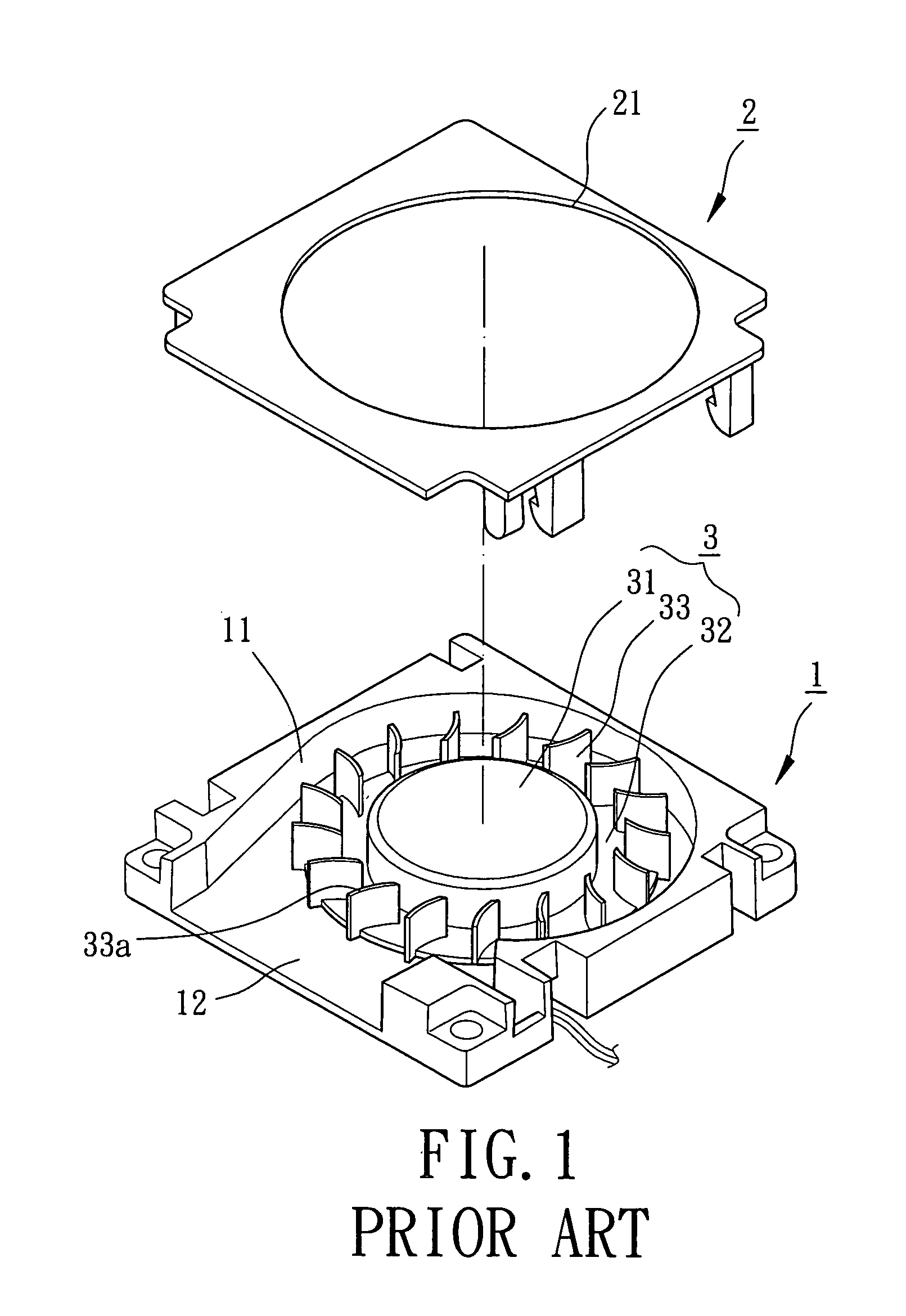 Impeller for radial-flow heat dissipating fan