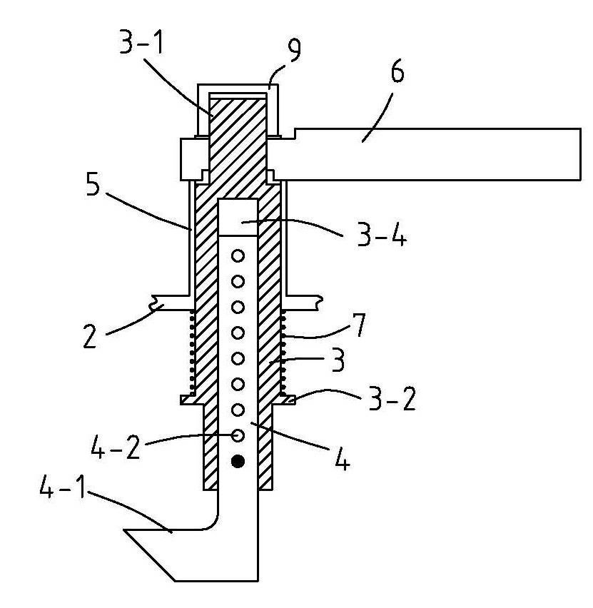 Reusable concrete floor steel bar pre-supporting device
