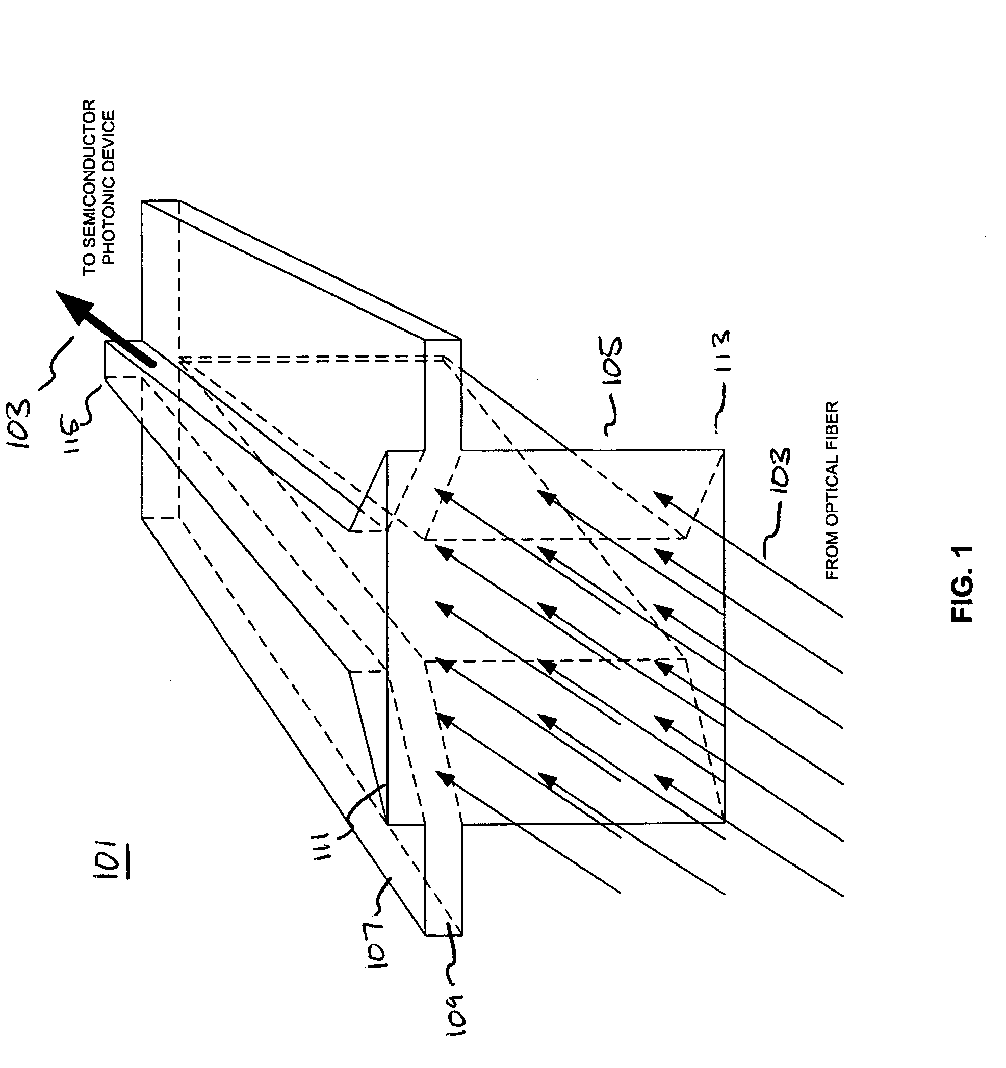 Method and apparatus for dual tapering an optical waveguide