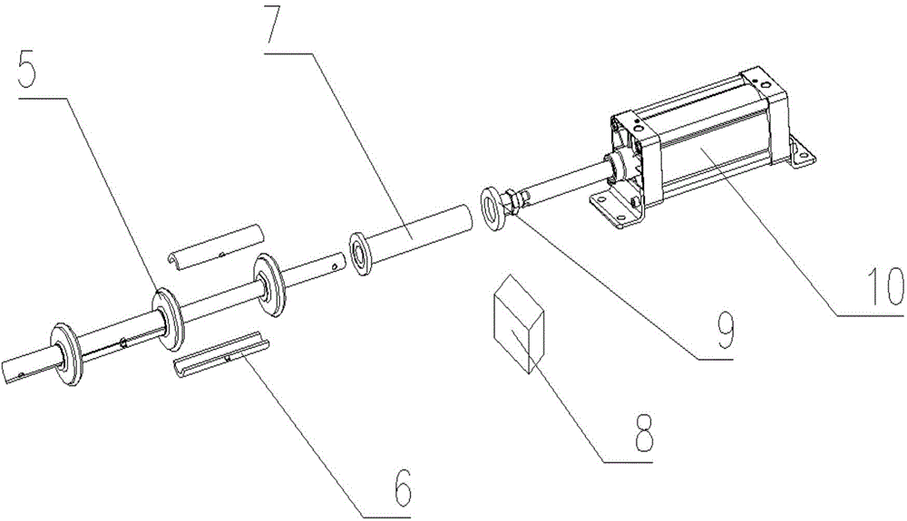 Rubber wheel assembly device
