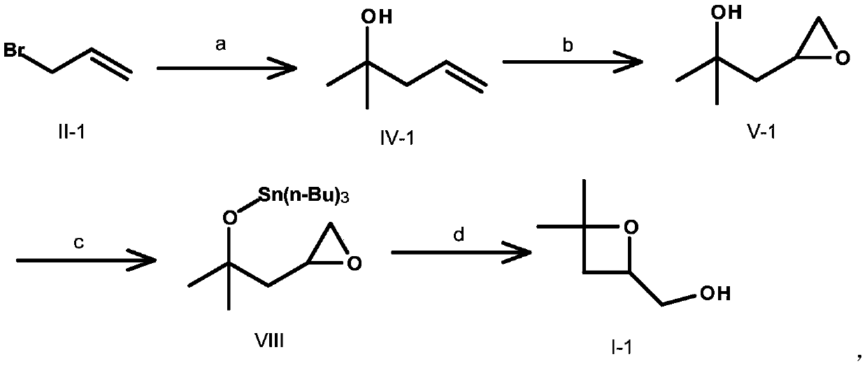 A kind of preparation method and application of 2-hydroxymethyl oxetane derivative