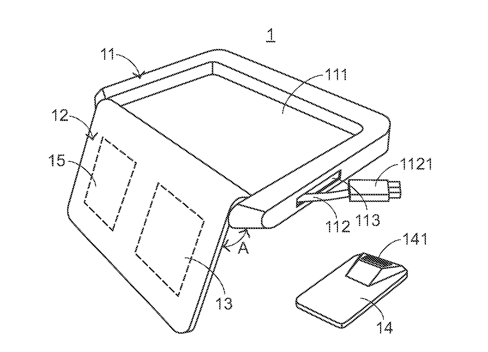 Wireless charging transmitter for portable electronic device