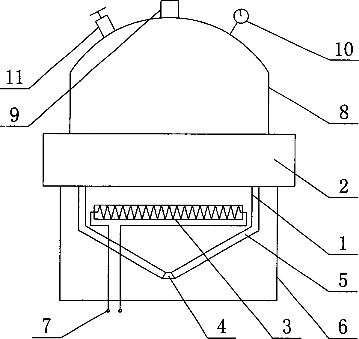 Suspension type steam generator