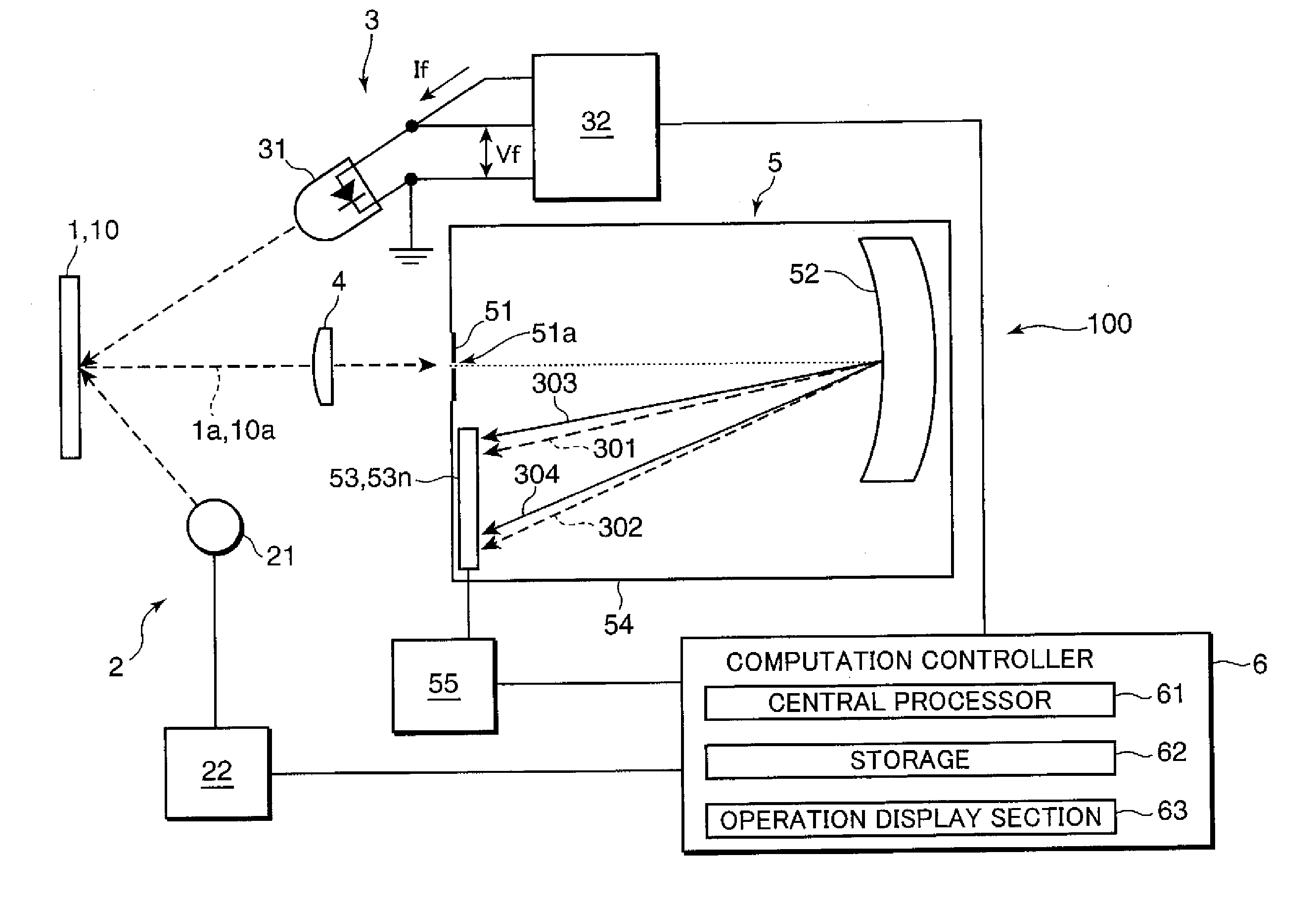 Wavelength displacement correcting system