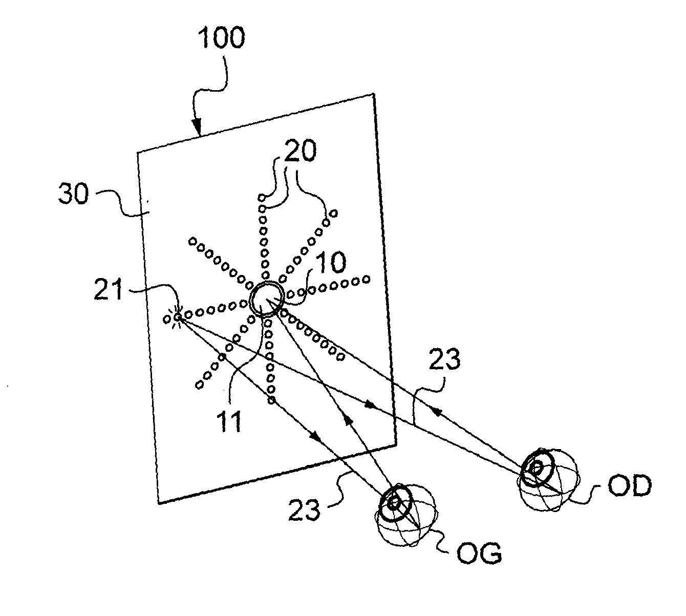 Method and a device for automatically measuring at least one refractive characteristic of both eyes of an individual