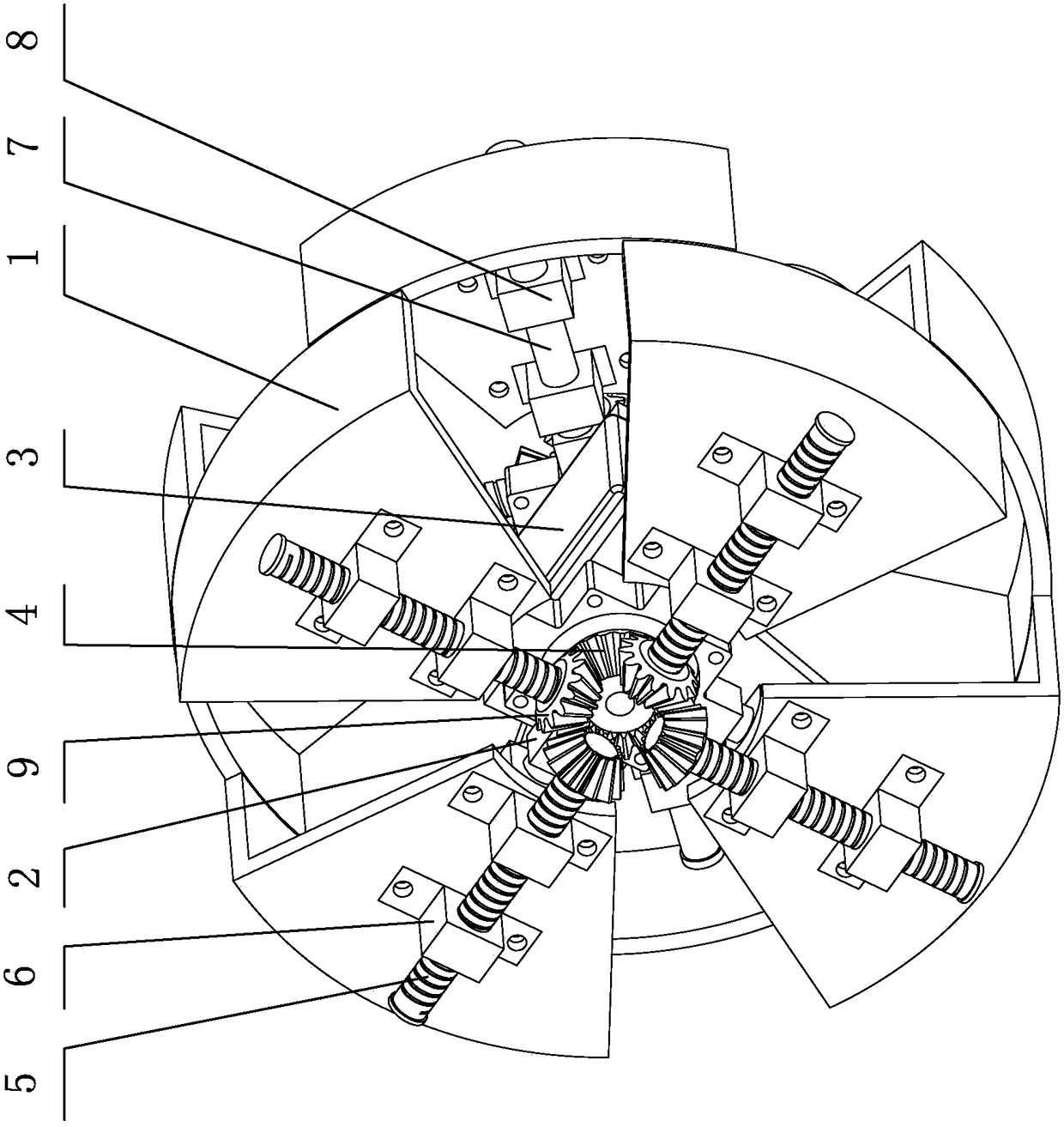 Wheel mechanism with adjustable radius