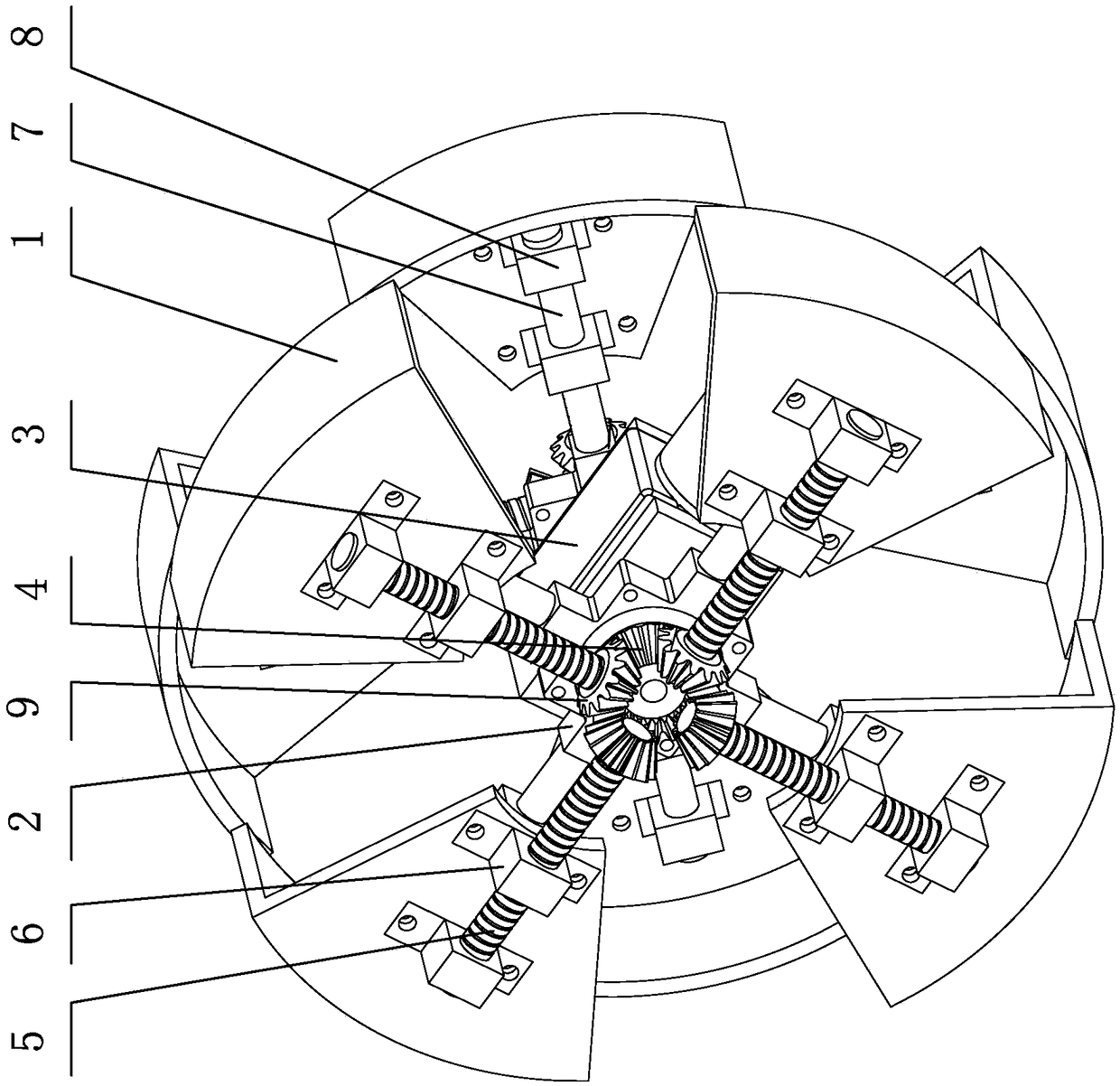 Wheel mechanism with adjustable radius