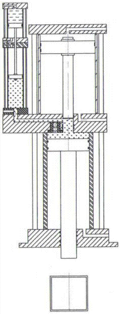 Pneumatic-hydraulic pressure cylinder with multiple times of prepressing and pressure boosting and working method thereof