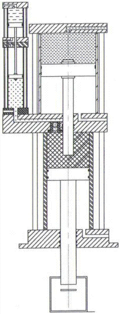 Pneumatic-hydraulic pressure cylinder with multiple times of prepressing and pressure boosting and working method thereof